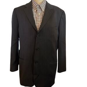Hugo Boss Einstein Sigma Three Button Blazer, Black, 42 Short, 100% Virgin Wool